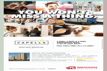 Model apartment ready for visit at Appaswamy Capella in Chennai